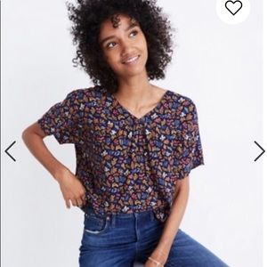 NWOT Madewell Rhyme Top in Garden Party